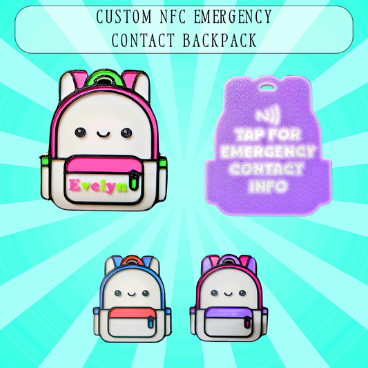 NFC Custom Backpack Keychain