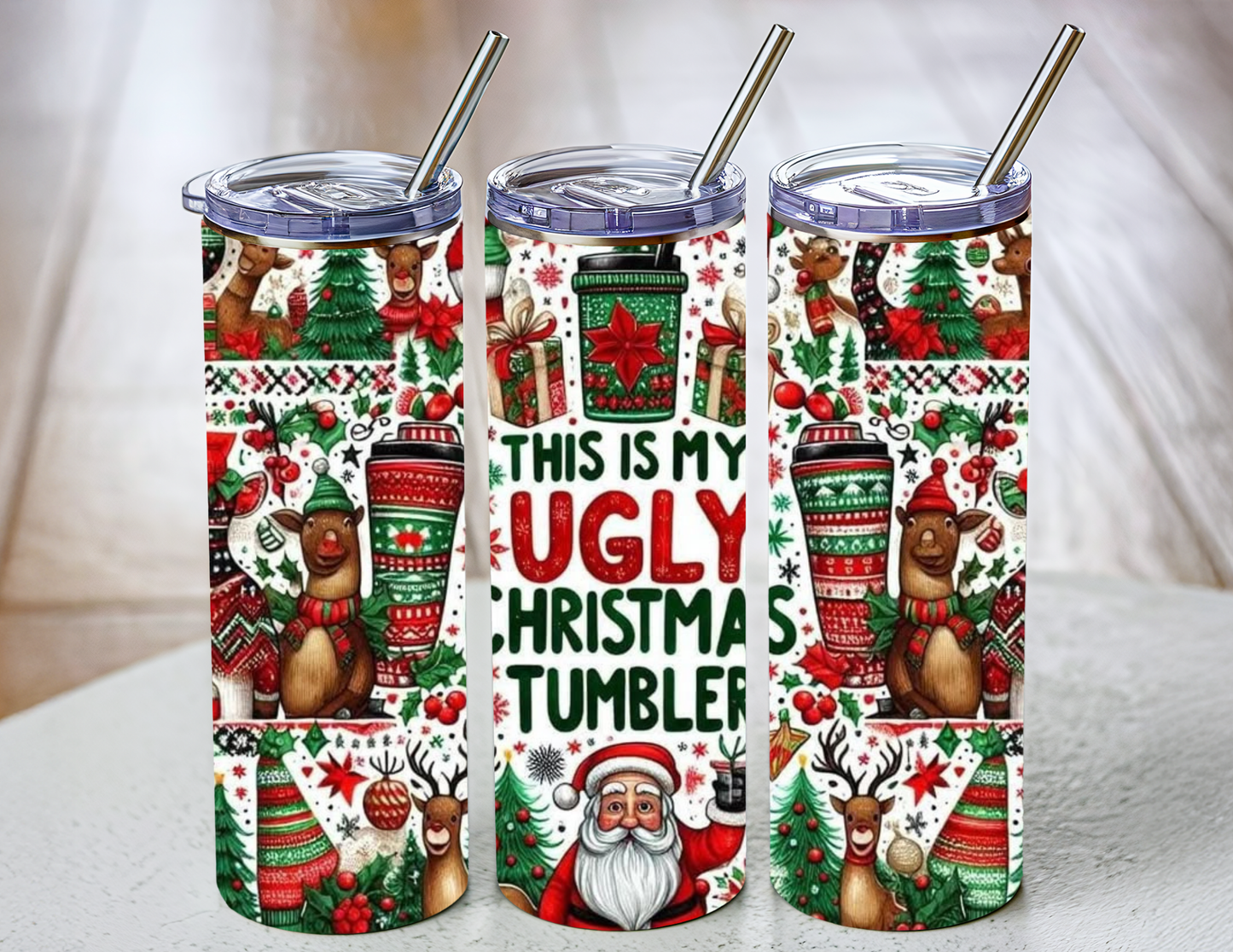 Ugly Christmas Sweater Tumbler
