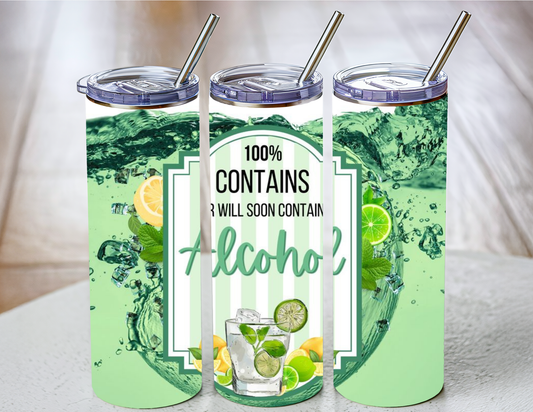Contains Alcohol Tumbler