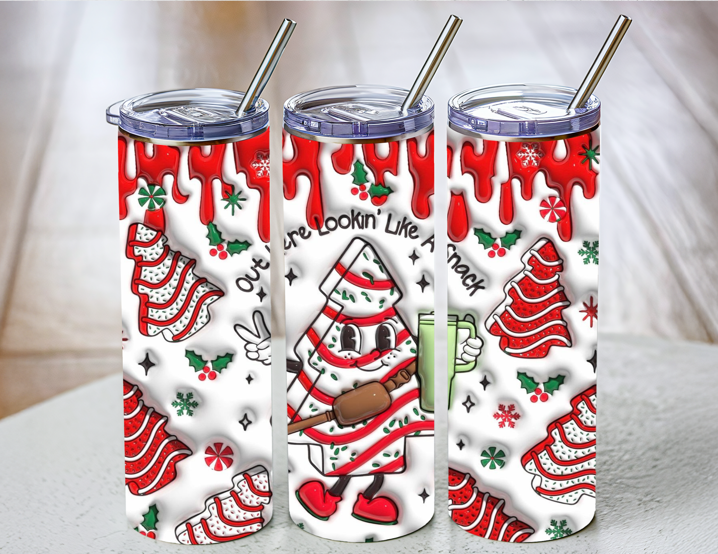 Bubbly Tree Cake Tumbler
