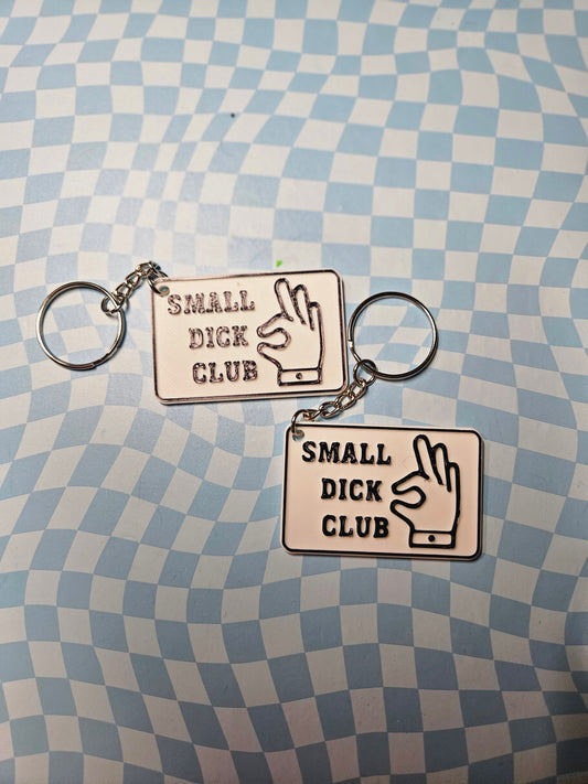 Small D*ck Club keychain